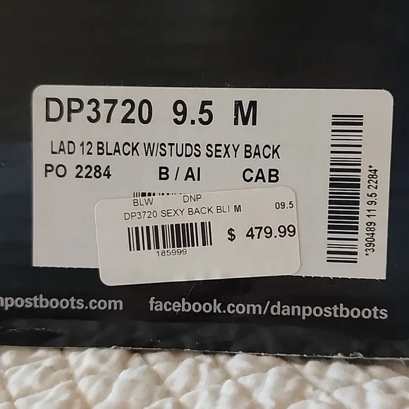 Dan Post Ladies Boots Size 9.5